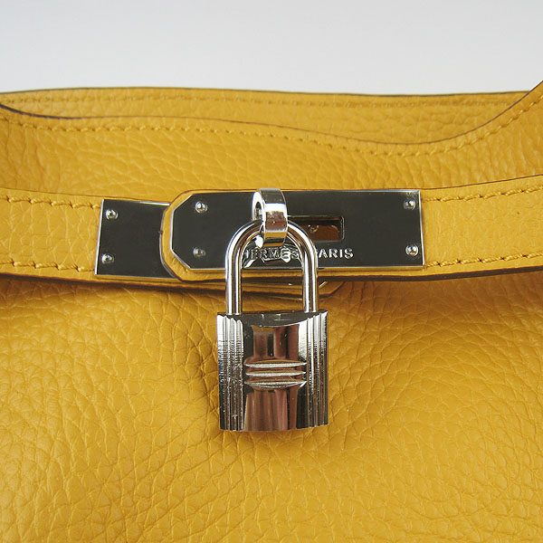 Replica Hermes Jypsiere 34 Togo Leather Messenger Bag Yellow H2804 - 1:1 Copy - Click Image to Close